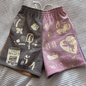 69tearz color block shorts S new